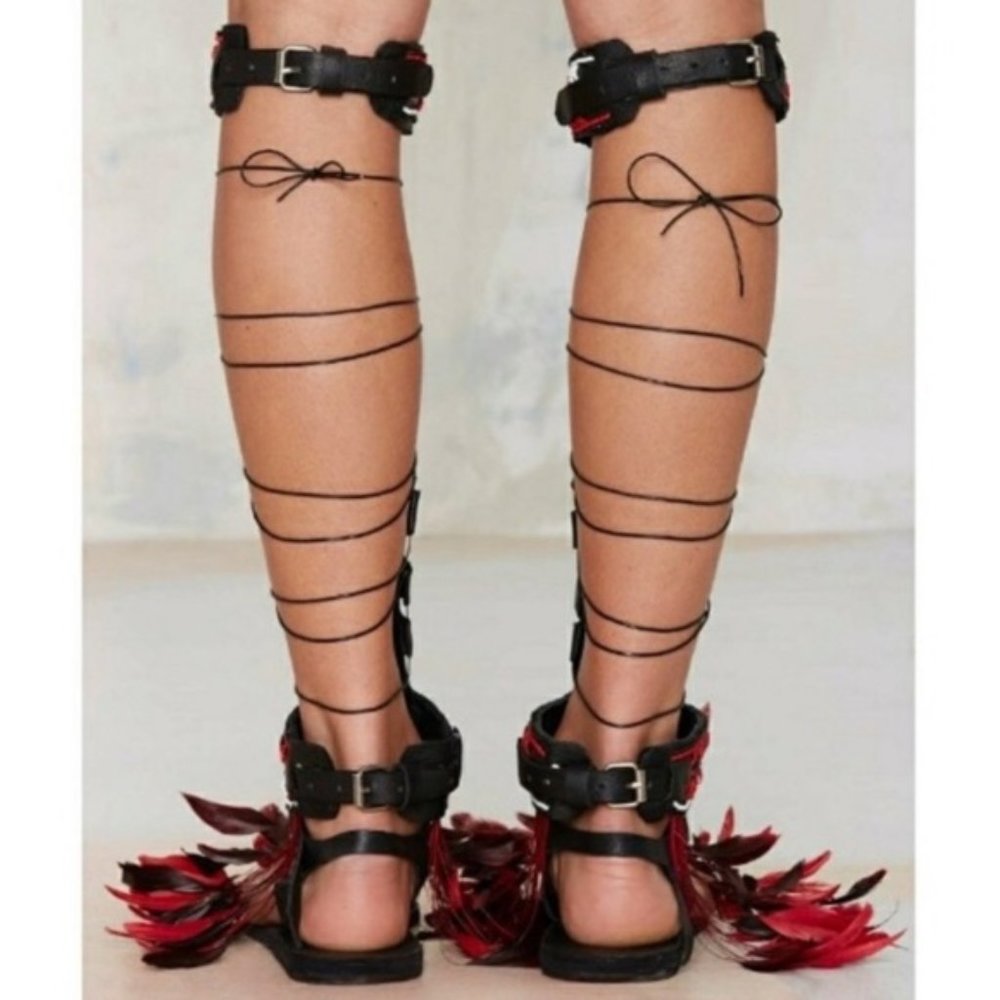 Brother Vellies Maasai Beaded Leather Sandals RARE - Picture 6 of 9